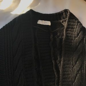 Zara black knit cardigan